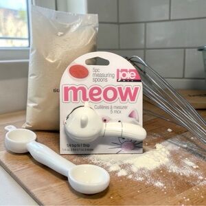 JOIE MEOW White Cat Measuring Spoons